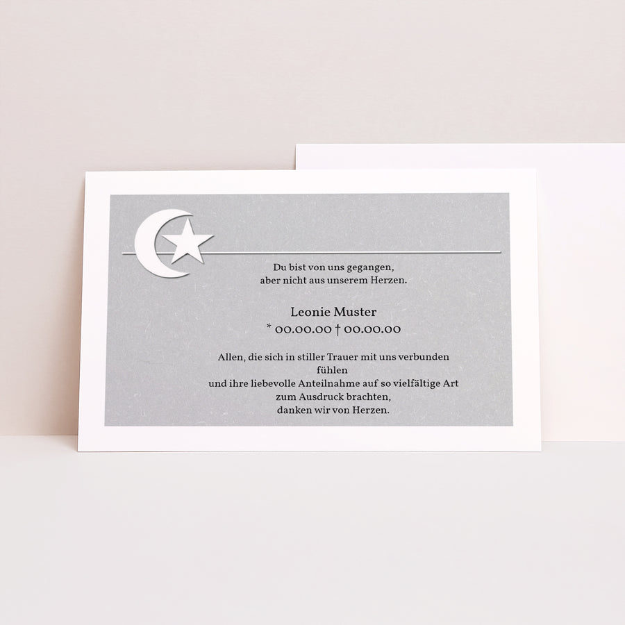 Trauerkarte Landschaft Muslimischer Glaube foto