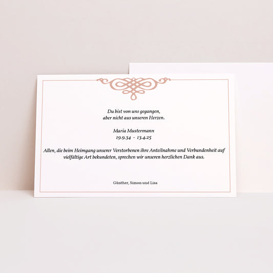 Trauerkarte Landschaft Auf ewig verbunden foto