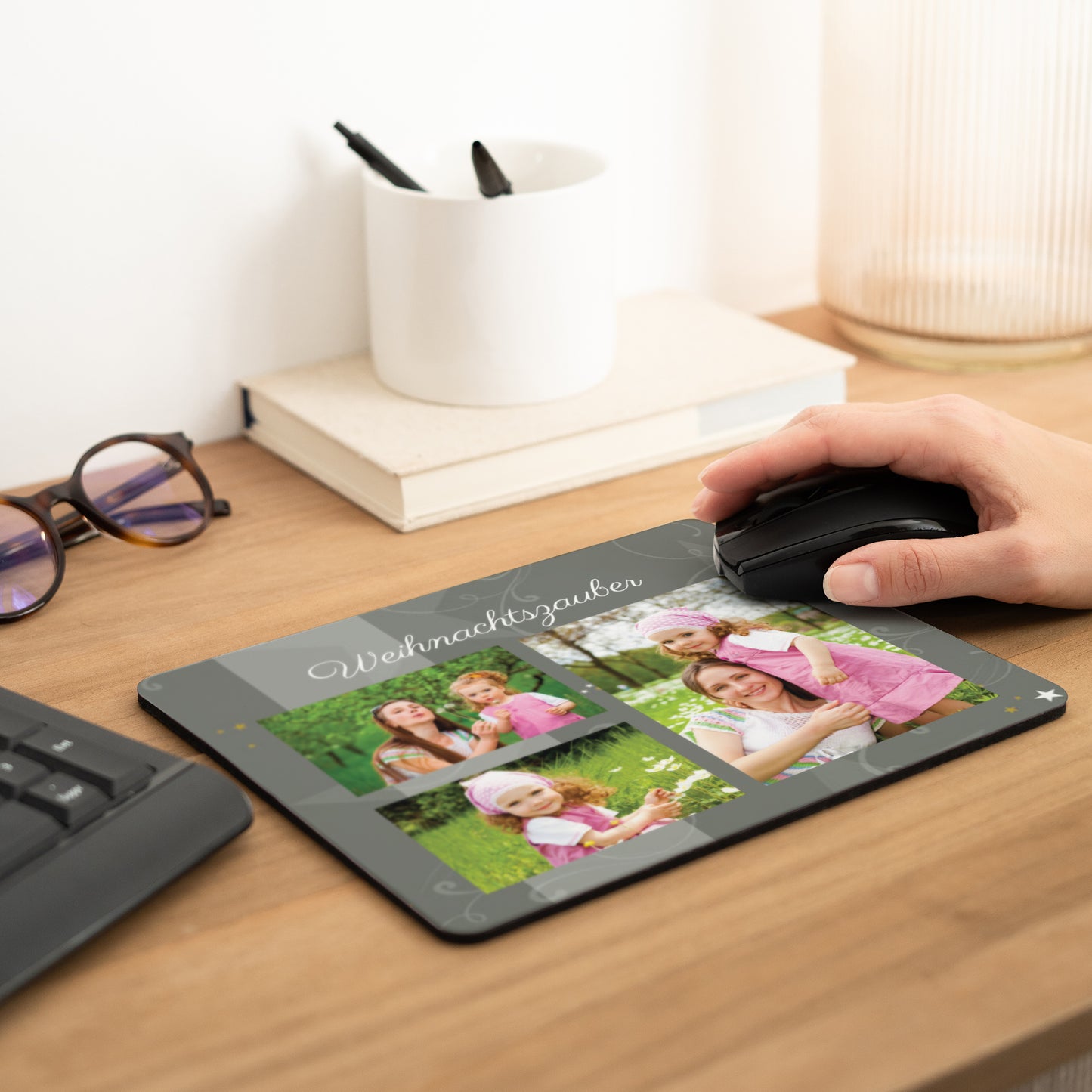 Mousepad Objekte Rechteck Verzierte Fassaden - grau foto N° 2