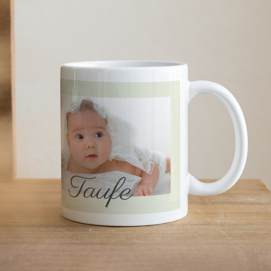 Tasse Taufe Weiß Zeremonie - Beige foto