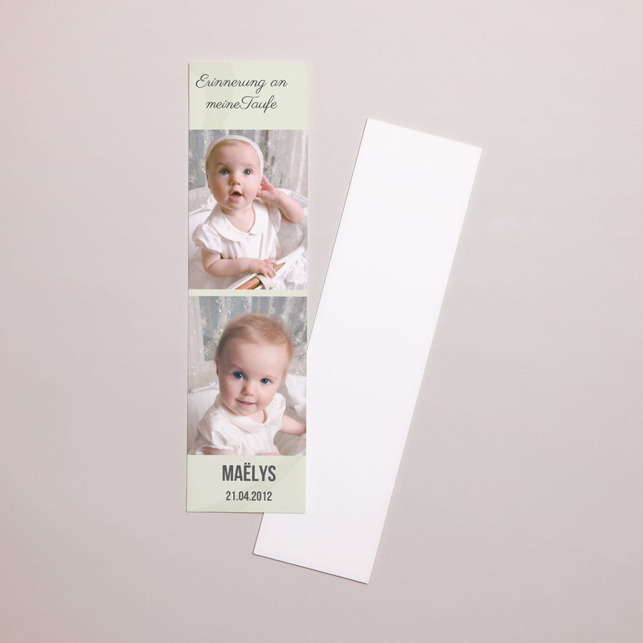 Lesezeichen Taufe Lesezeichen Zeremonie - Beige foto