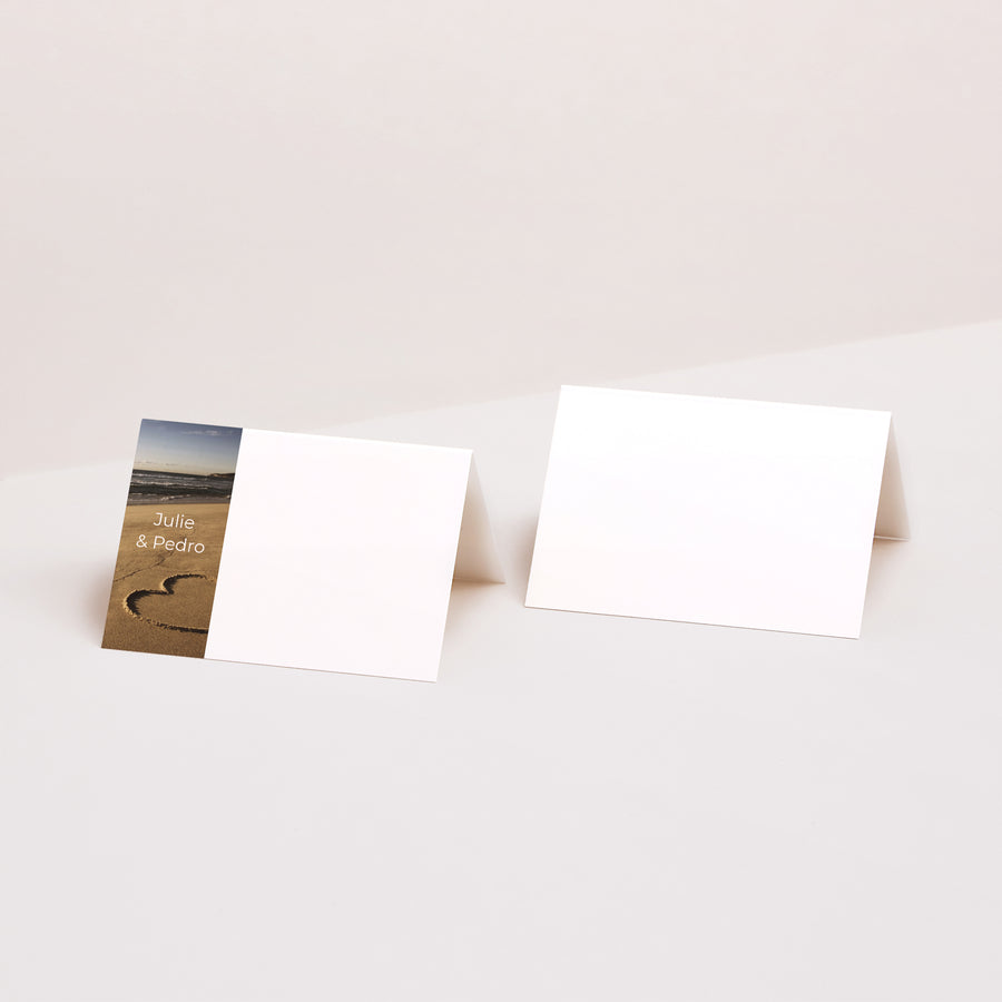 Tischkarten Geburt Quer Personalisierte Ziehharmonika foto