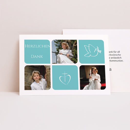 Dankeskarte Kommunion Landschaft Meine Kommunion foto