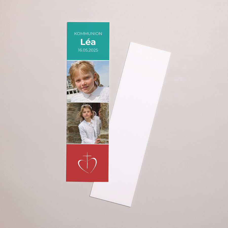 Lesezeichen Kommunion Lesezeichen Meine Kommunion foto