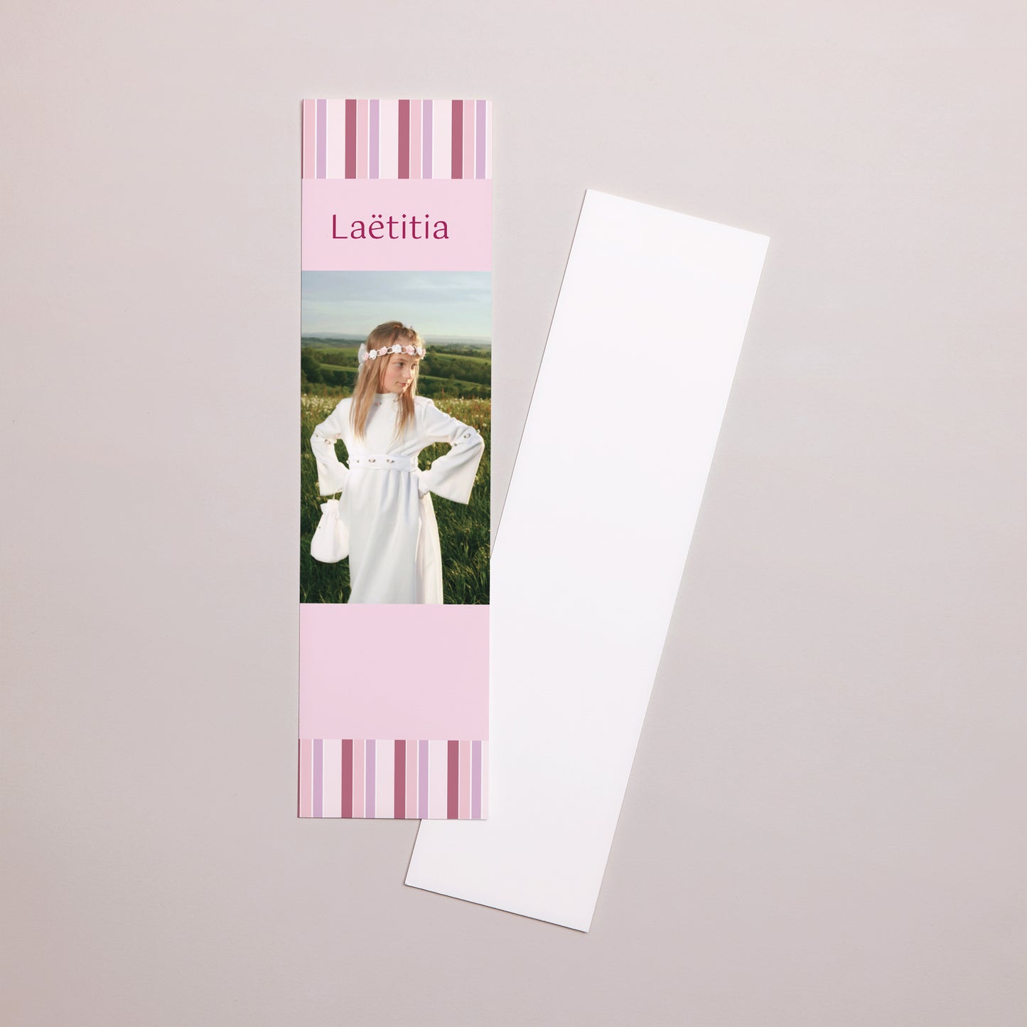 Lesezeichen Kommunion Lesezeichen Glaubensbekenntnis - Mädchen foto N° 1