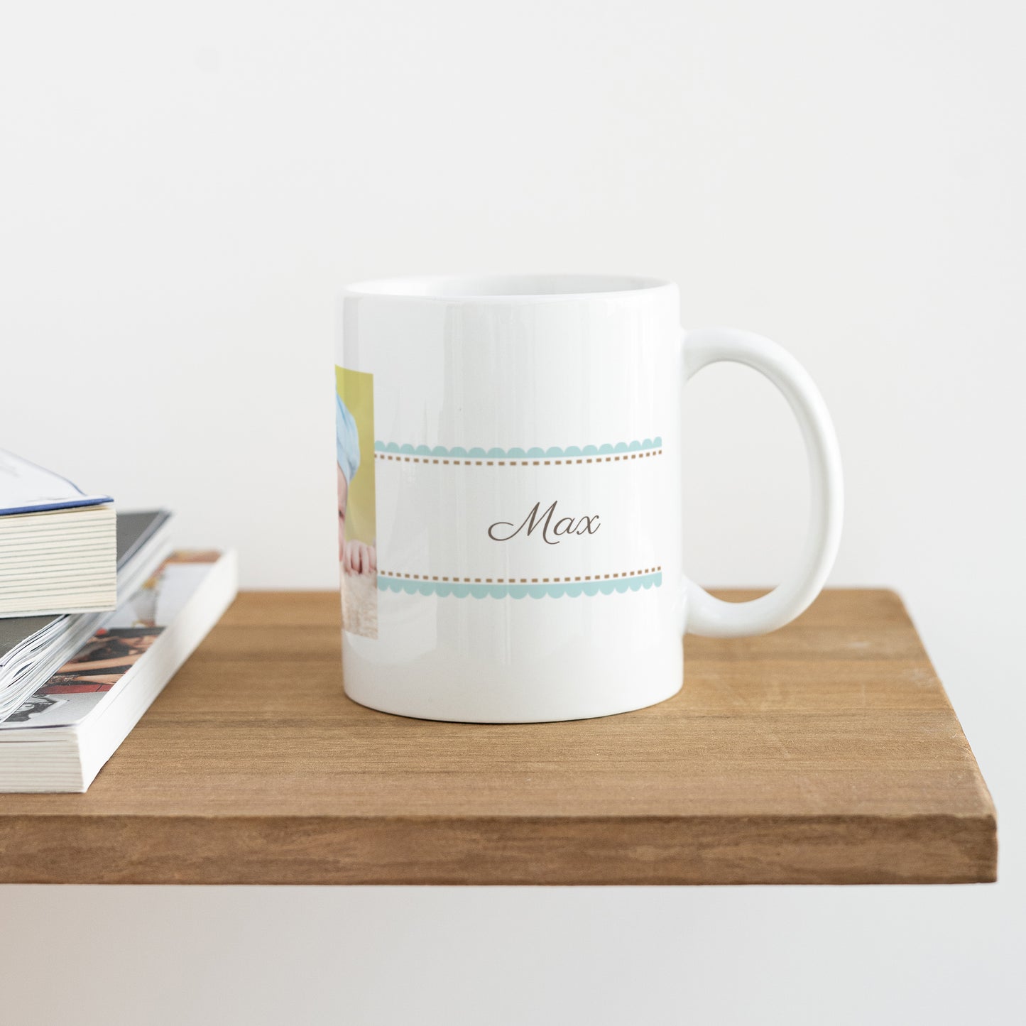 Tasse Taufe Weiß Taufe Retro - Junge foto N° 4