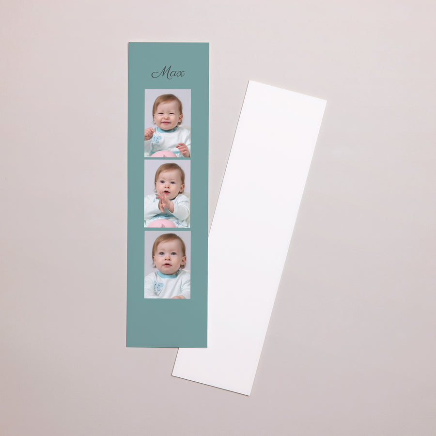 Lesezeichen Taufe Lesezeichen Taufe Retro - Junge foto