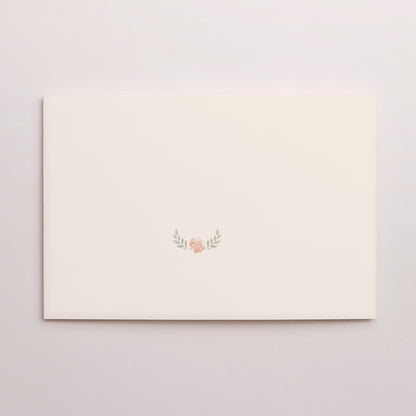 Einladungskarte Hochzeitstag Doppelflügel-Landschaft Rosenhochzeit - 17 Jahre Ehe foto N° 3