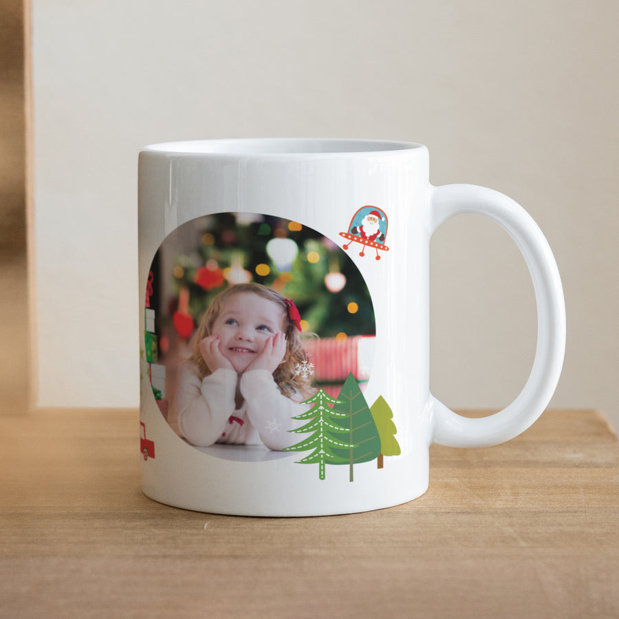 Tasse Objekte Weiß Farbe von Weihnachten foto