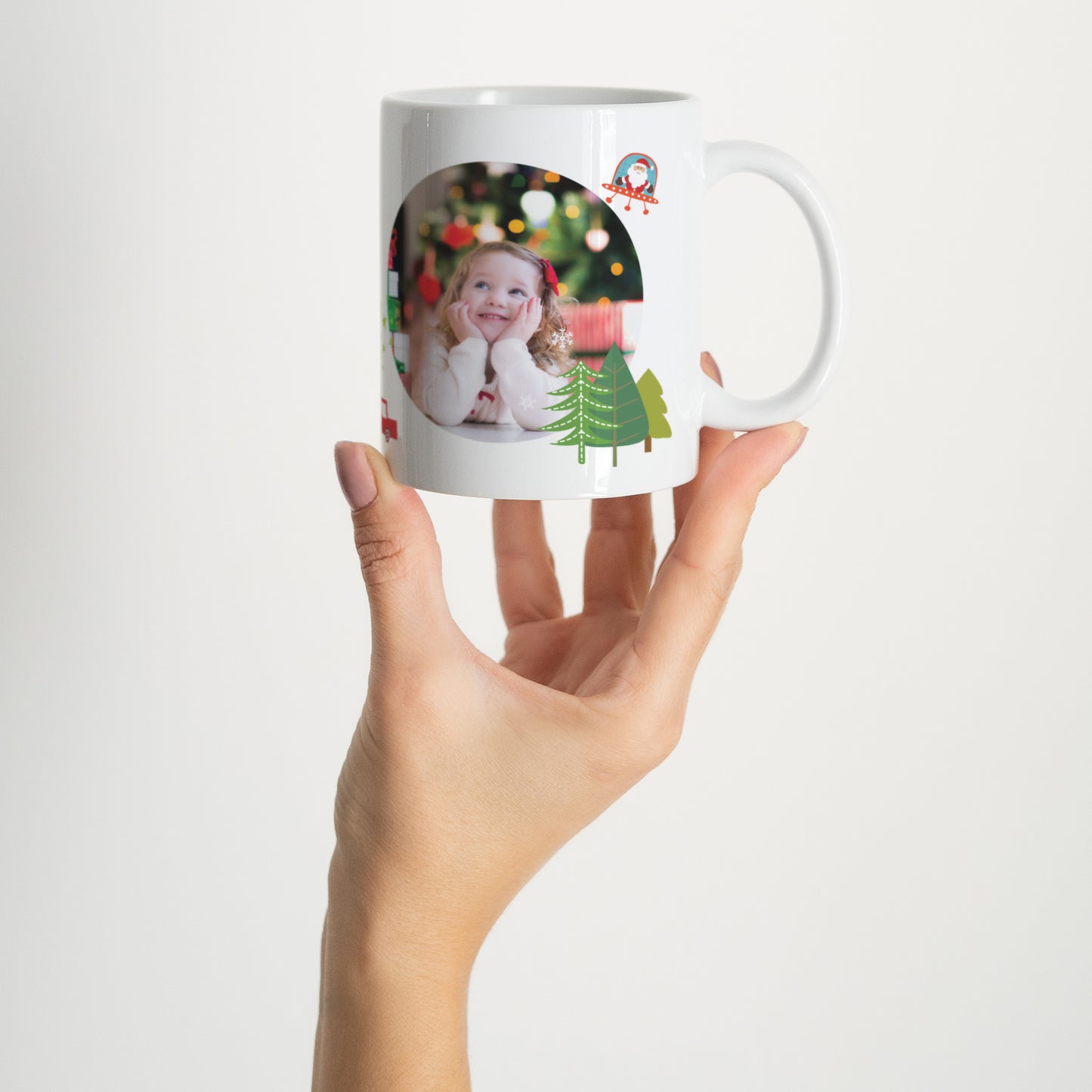 Tasse Objekte Weiß Farbe von Weihnachten foto N° 2