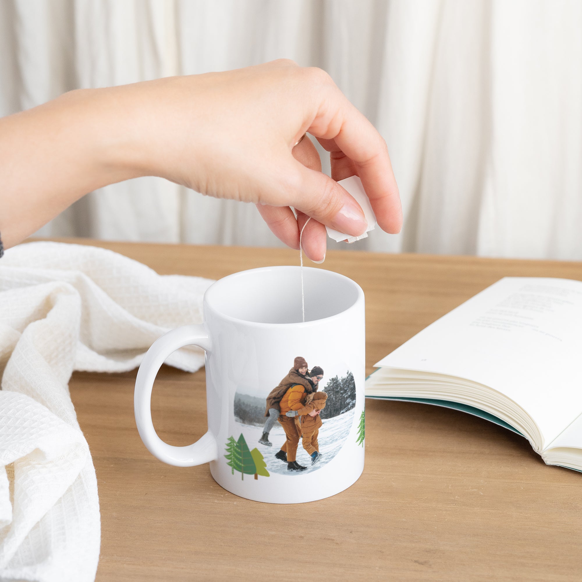 Tasse Objekte Weiß Farbe von Weihnachten foto N° 3