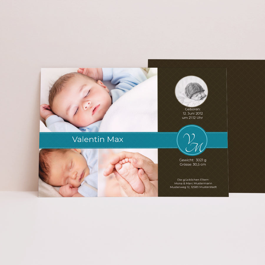 Geburtskarte Landschaft Perfektes Design foto