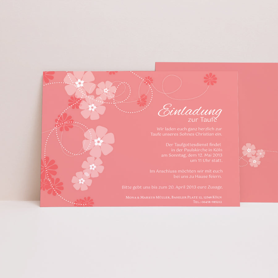 Taufeinladung Landschaft foto