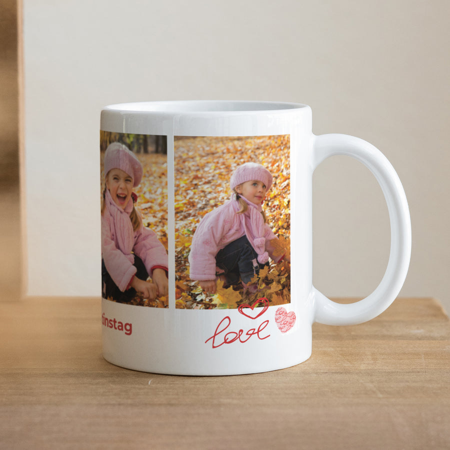 Tasse Objekte Weiß Liebe eines Kindes foto