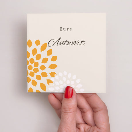 Antwortkarte Hochzeit Quadrat Provenzalische Landschaft