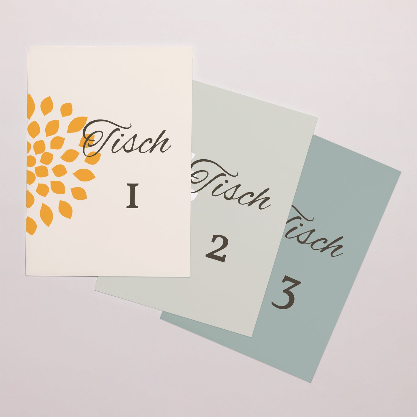 Tischnummern Hochzeit Rechteck Provenzalische Landschaft foto N° 1