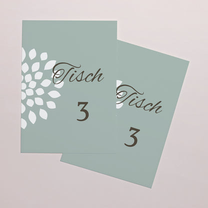 Tischnummern Hochzeit Rechteck Provenzalische Landschaft foto N° 2