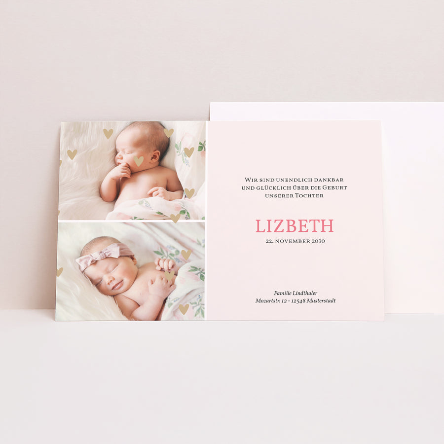 Geburtskarte Landschaft Lovinou foto