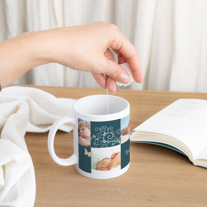 Tasse Taufe Weiß Sakrament und Fotos foto N° 3