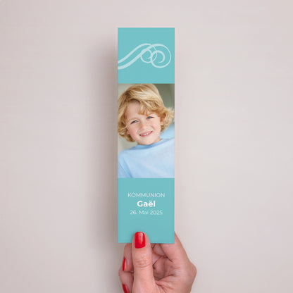 Lesezeichen Kommunion Lesezeichen Kalligraphierte Kommunion foto N° 2