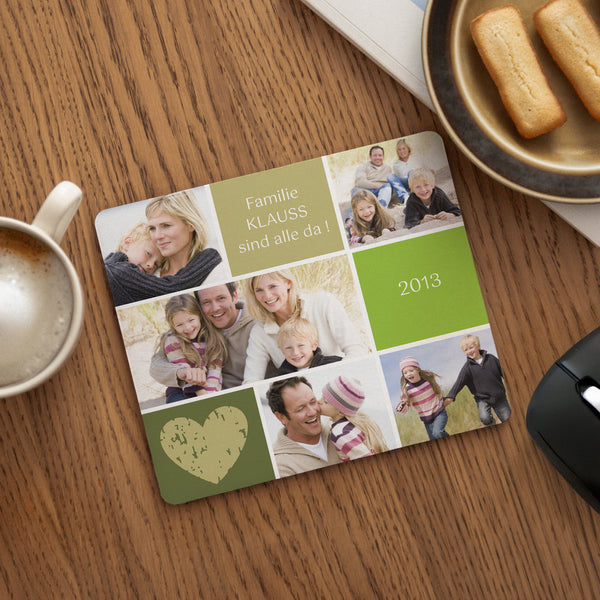 Mousepad Objekte Rechteck Multi-Fotos - weich foto