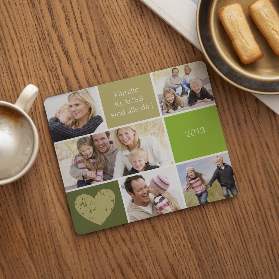 Mousepad Objekte Rechteck Multi-Fotos - weich foto