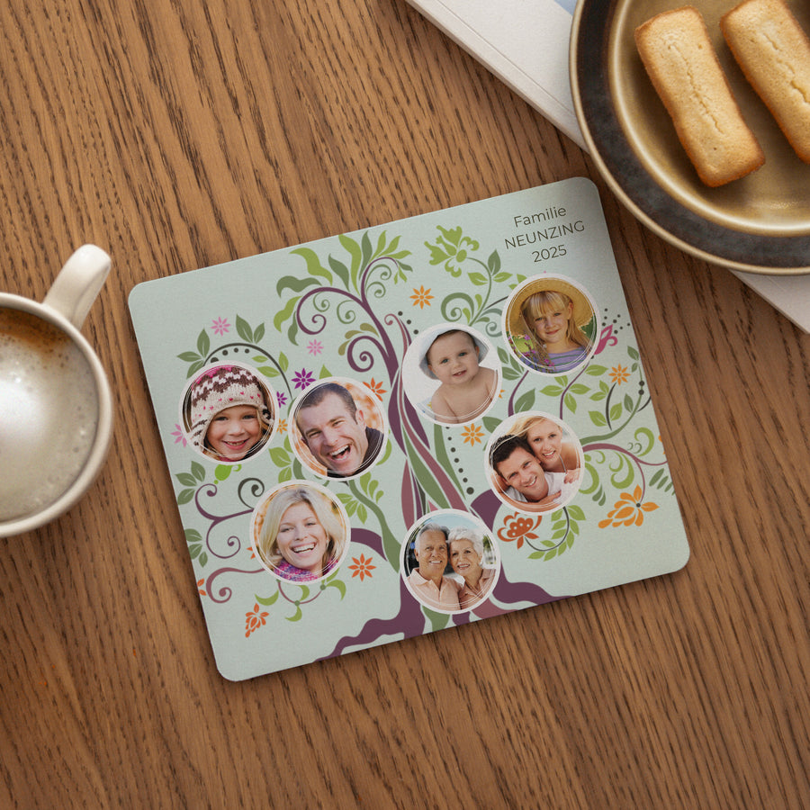 Mousepad Objekte Rechteck Familienstammbaum foto