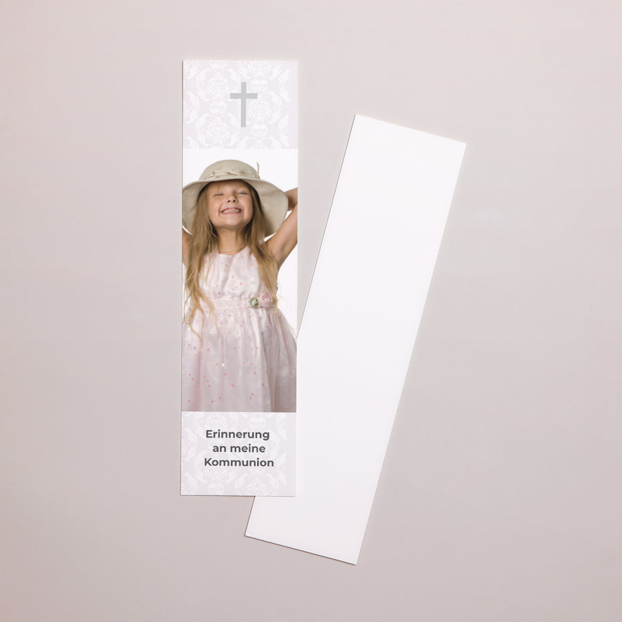 Lesezeichen Kommunion Lesezeichen Glaubensbekenntnis - Rose foto