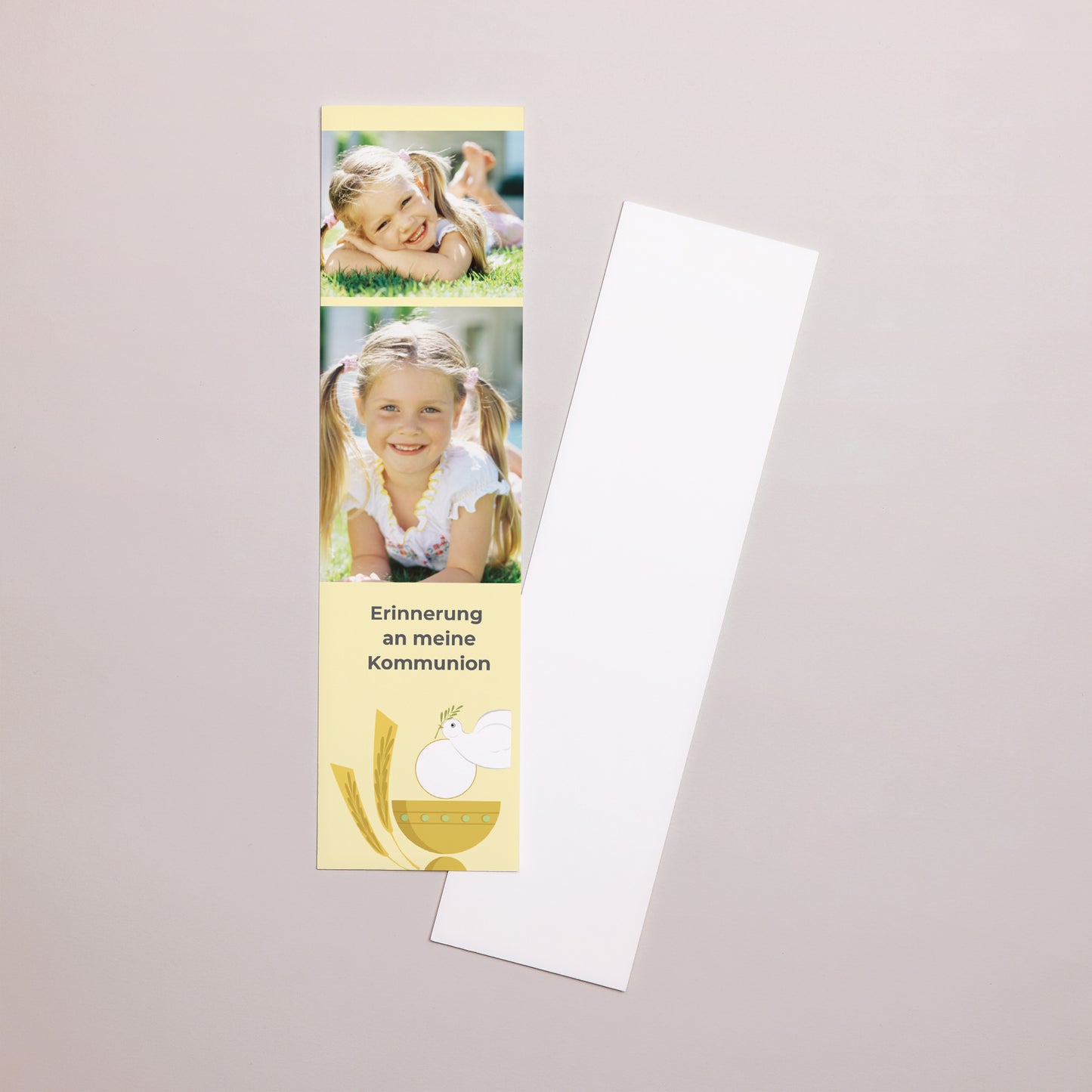 Lesezeichen Kommunion Lesezeichen Illustrierte Kommunion - gelb foto N° 1