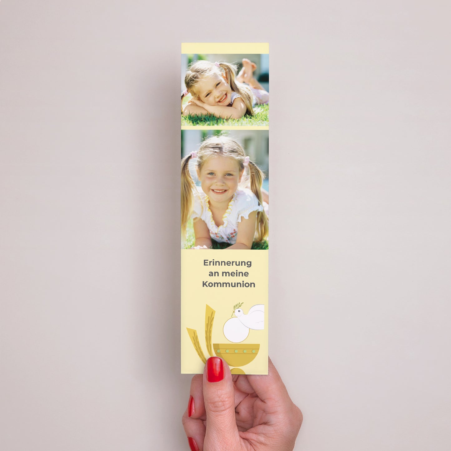 Lesezeichen Kommunion Lesezeichen Illustrierte Kommunion - gelb foto N° 2