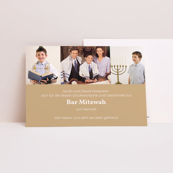 Dankeskarte Bar Mitzvah Landschaft Multi-Fotos foto