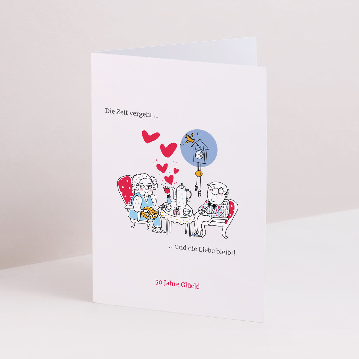 Einladungskarte Hochzeitstag Doppelter Porträtflügel Instant Tee foto