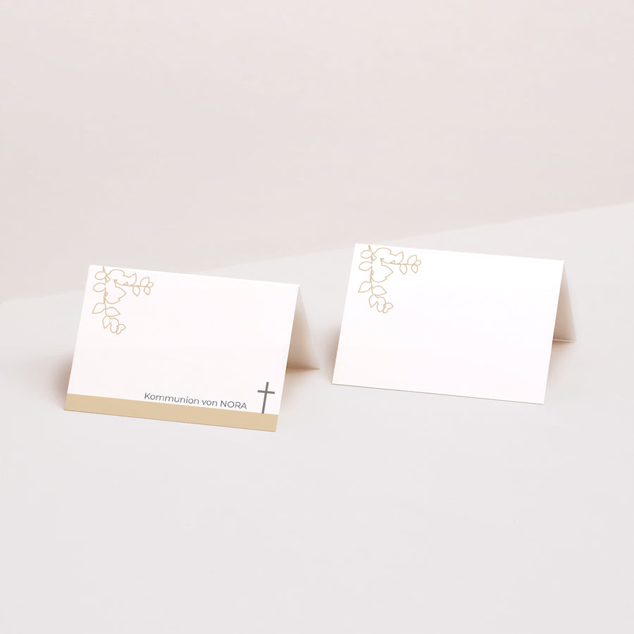 Tischkarten Kommunion Quer Geist der Gemeinschaft foto