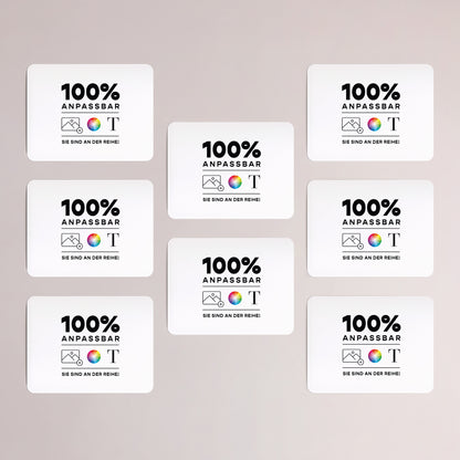 Taufeinladung Set von 8, magnetisch, Landschaft, rechteckige abgerundete Ecken Do It Yourself II foto N° 3