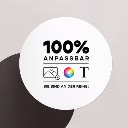 Taufeinladung Set von 8, magnetisch, rund, Ø 10 cm Do It Yourself II foto N° 1