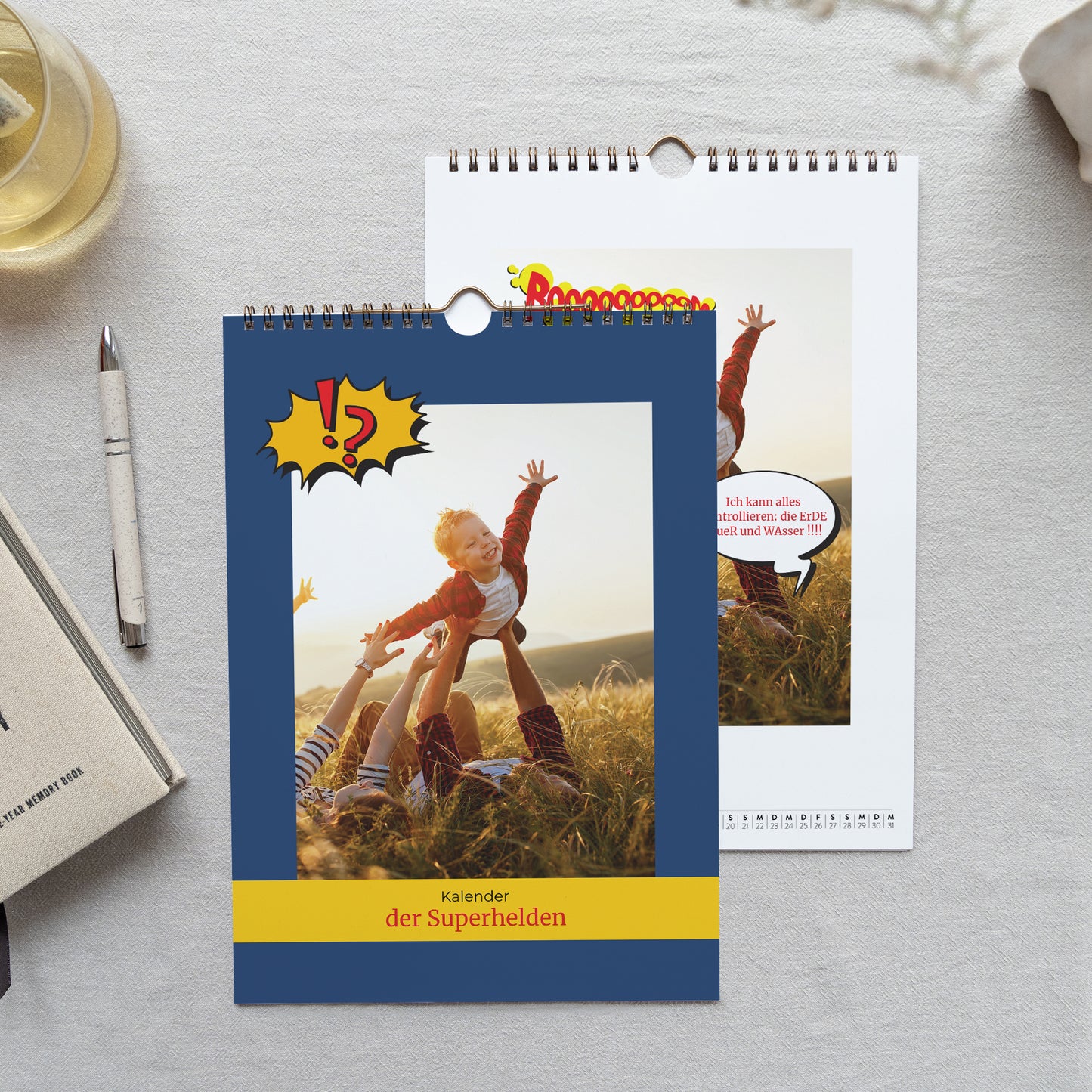 Kalender Weihnachten Wandbild A4 Superhelden foto N° 1