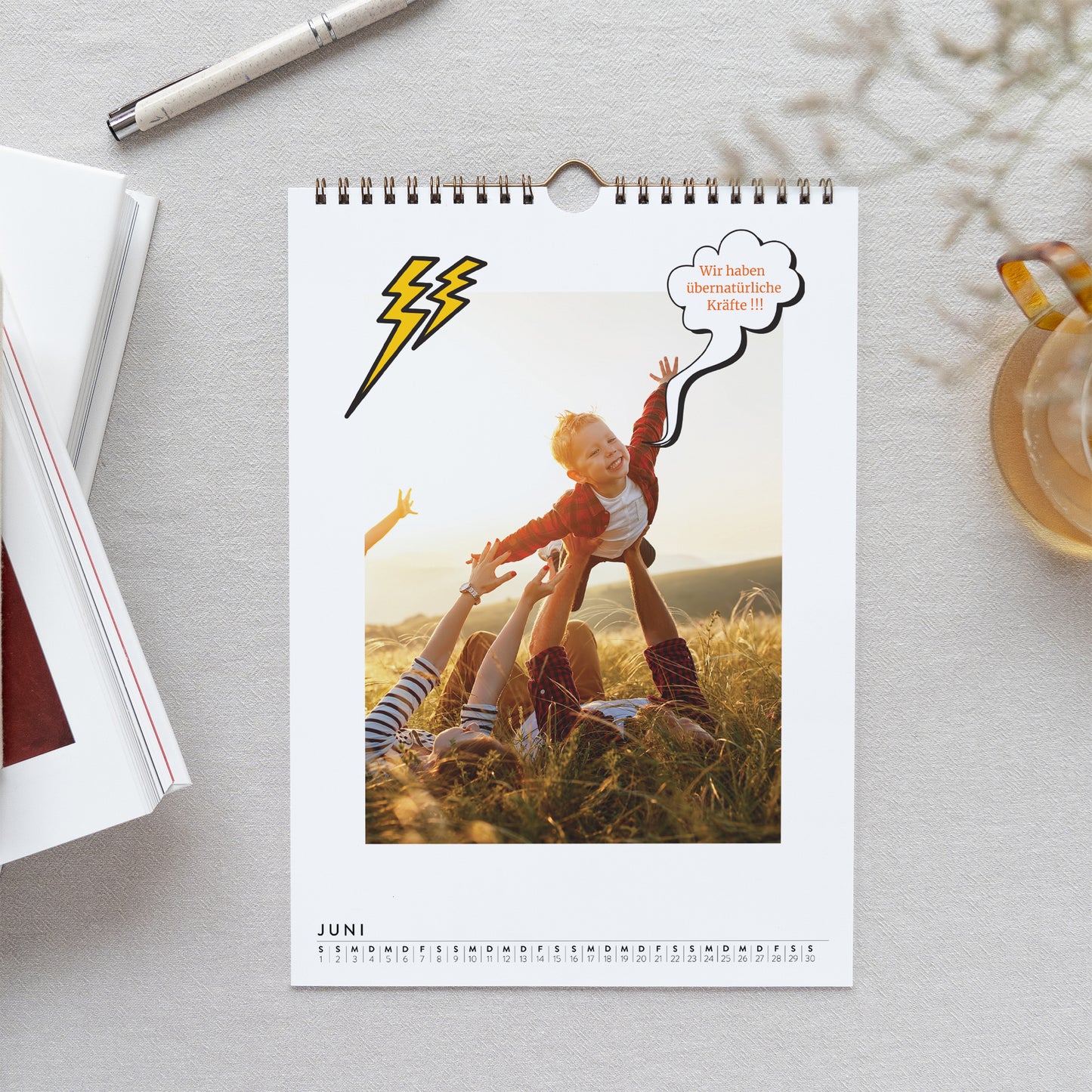 Kalender Weihnachten Wandbild A4 Superhelden foto N° 2