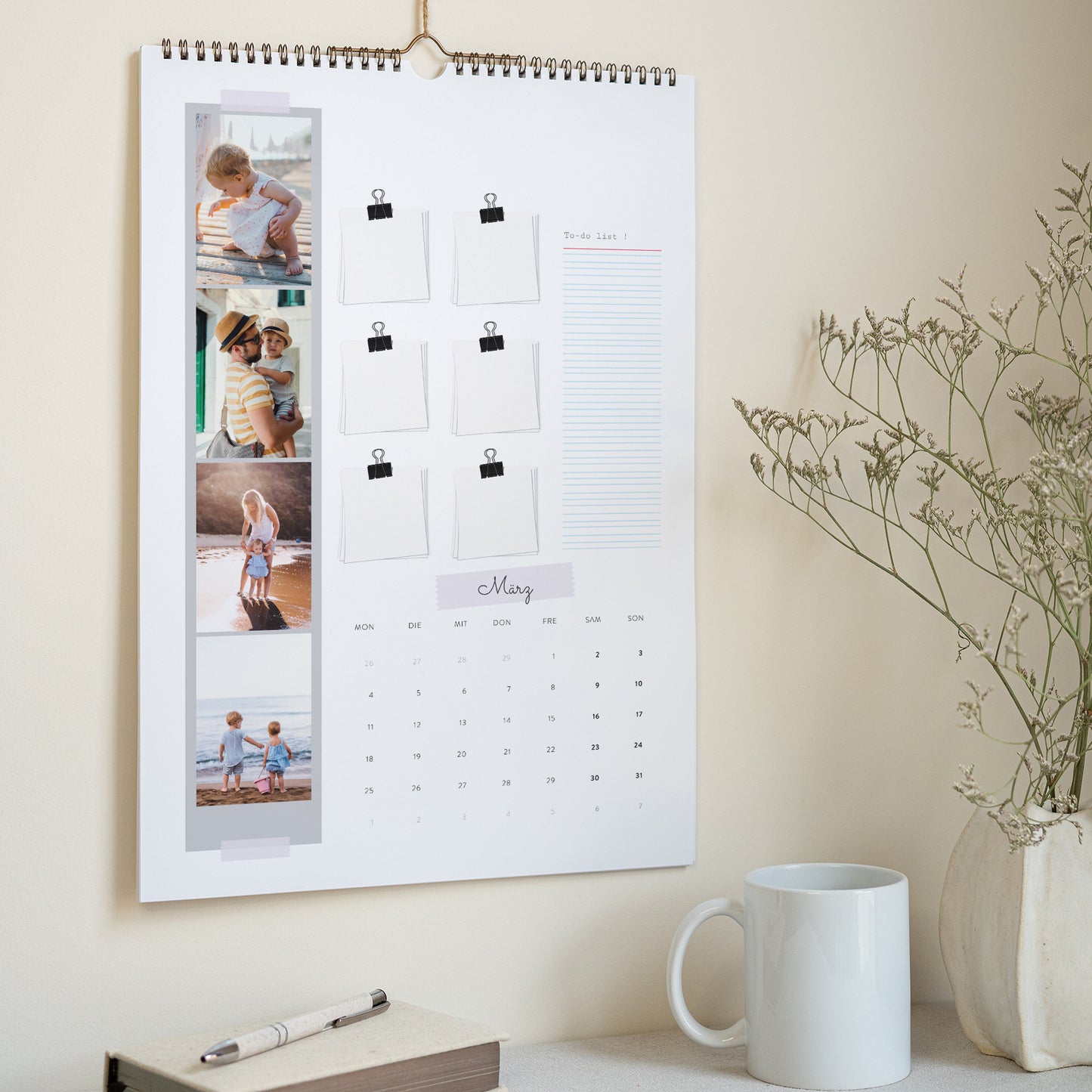 Kalender Weihnachten Wandgemälde A3 Großeltern foto N° 3