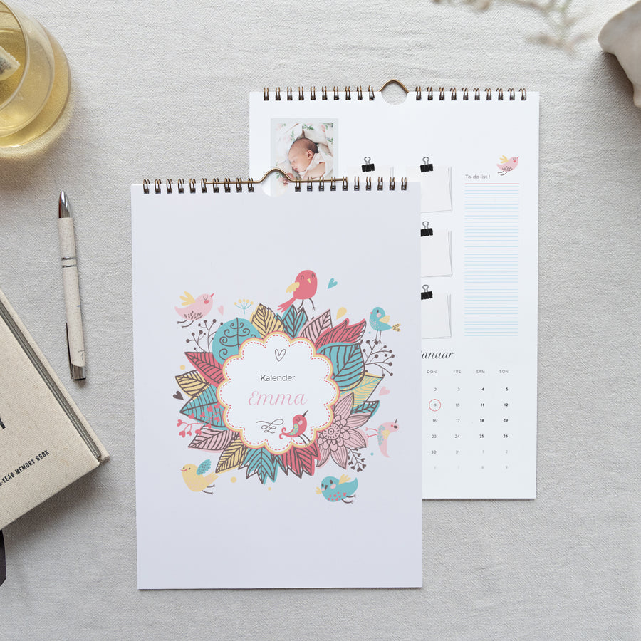 Kalender Weihnachten Wandbild A4 Mädchen foto