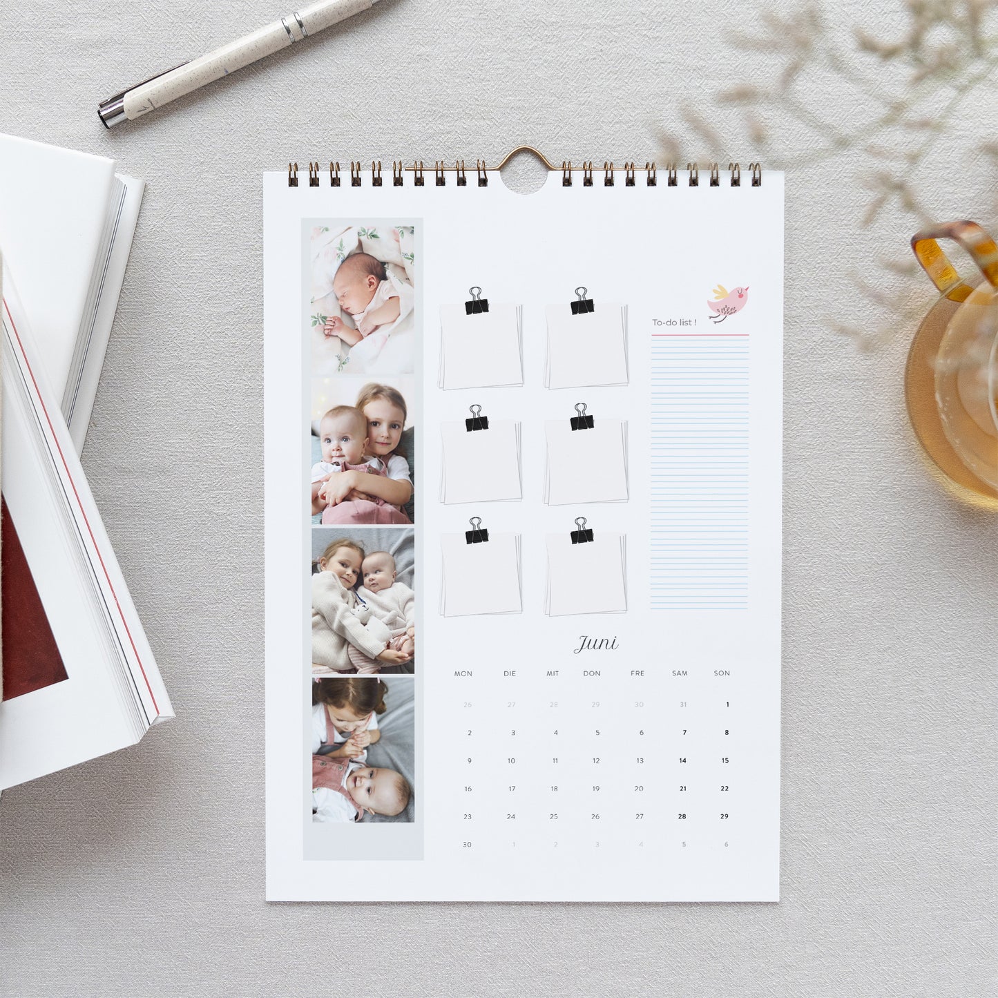 Kalender Weihnachten Wandbild A4 Mädchen foto N° 2