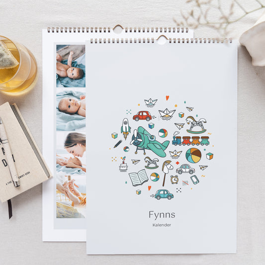 Kalender Weihnachten Wandgemälde A3 Junge foto