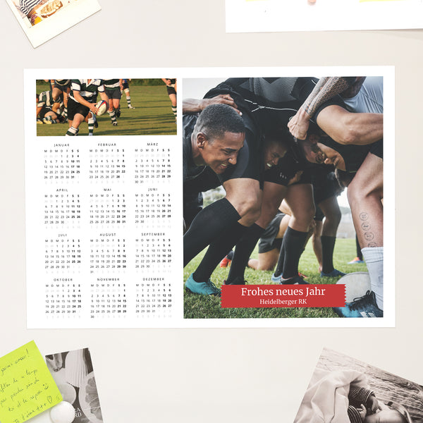 Kalender Weihnachten Magnetischer, einseitiges landschaft Alle zusammen foto