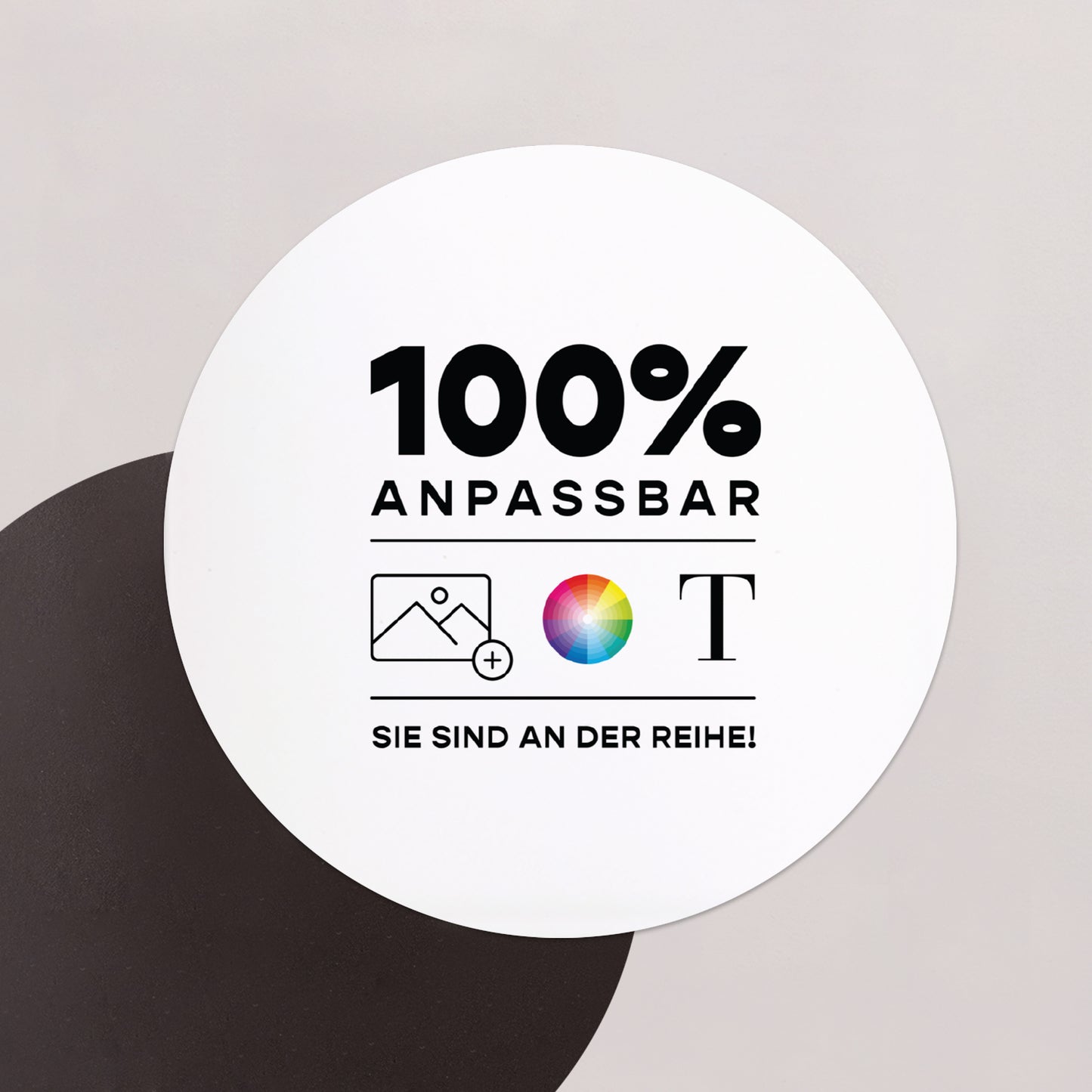 Weihnachtskarte Weihnachten Set von 8, magnetisch, rund, Ø 10 cm Do It Yourself III foto N° 1