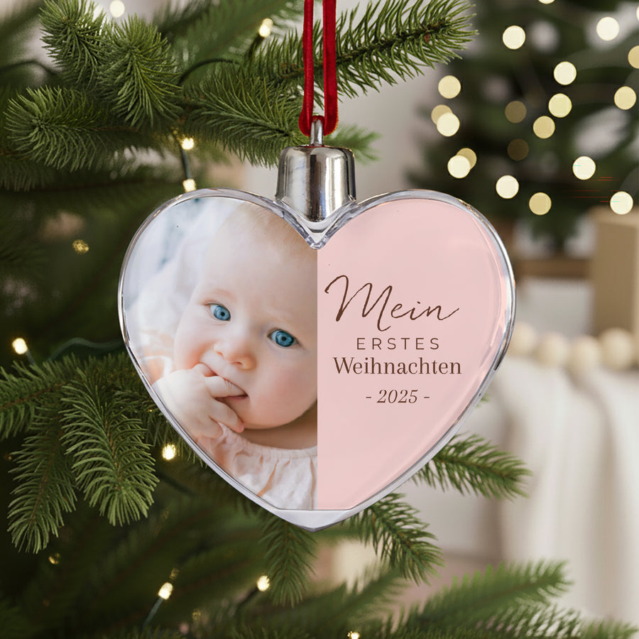 Weihnachtskugel Weihnachten Herz Weihnachtskugel Foto foto