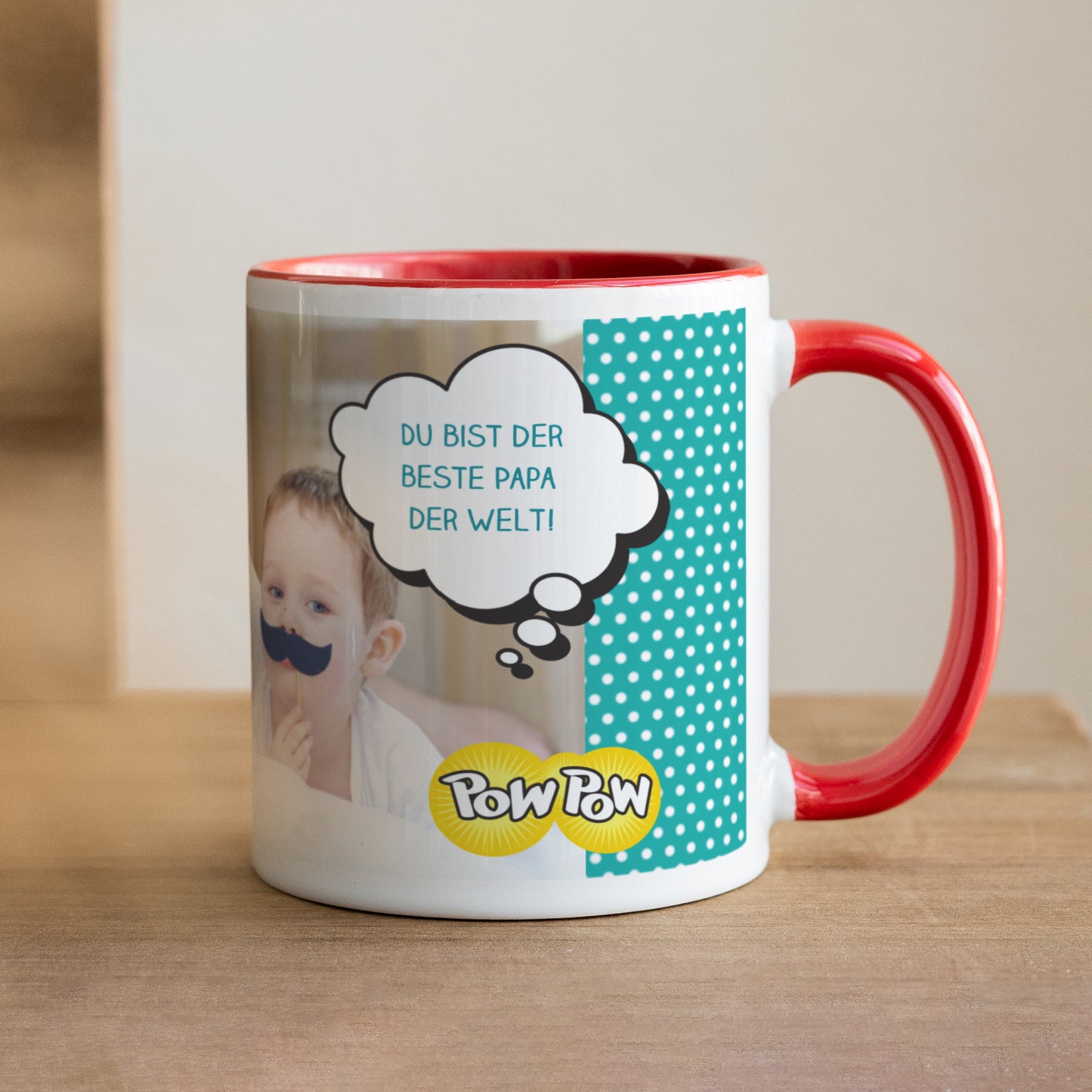 Tasse Objekte Rot Super Dad foto N° 1