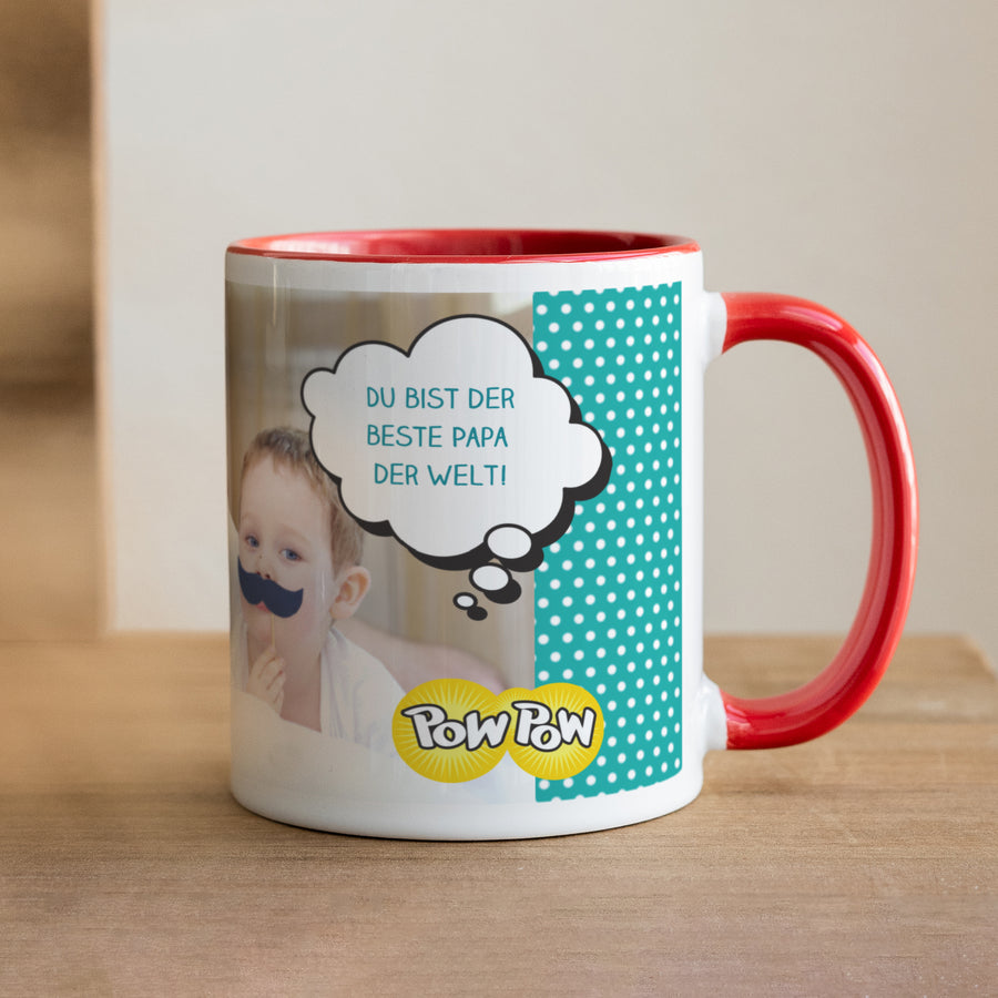 Tasse Objekte Rot Super Dad foto