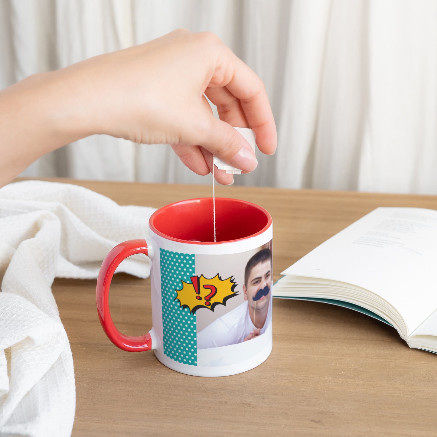 Tasse Objekte Rot Super Dad foto N° 3