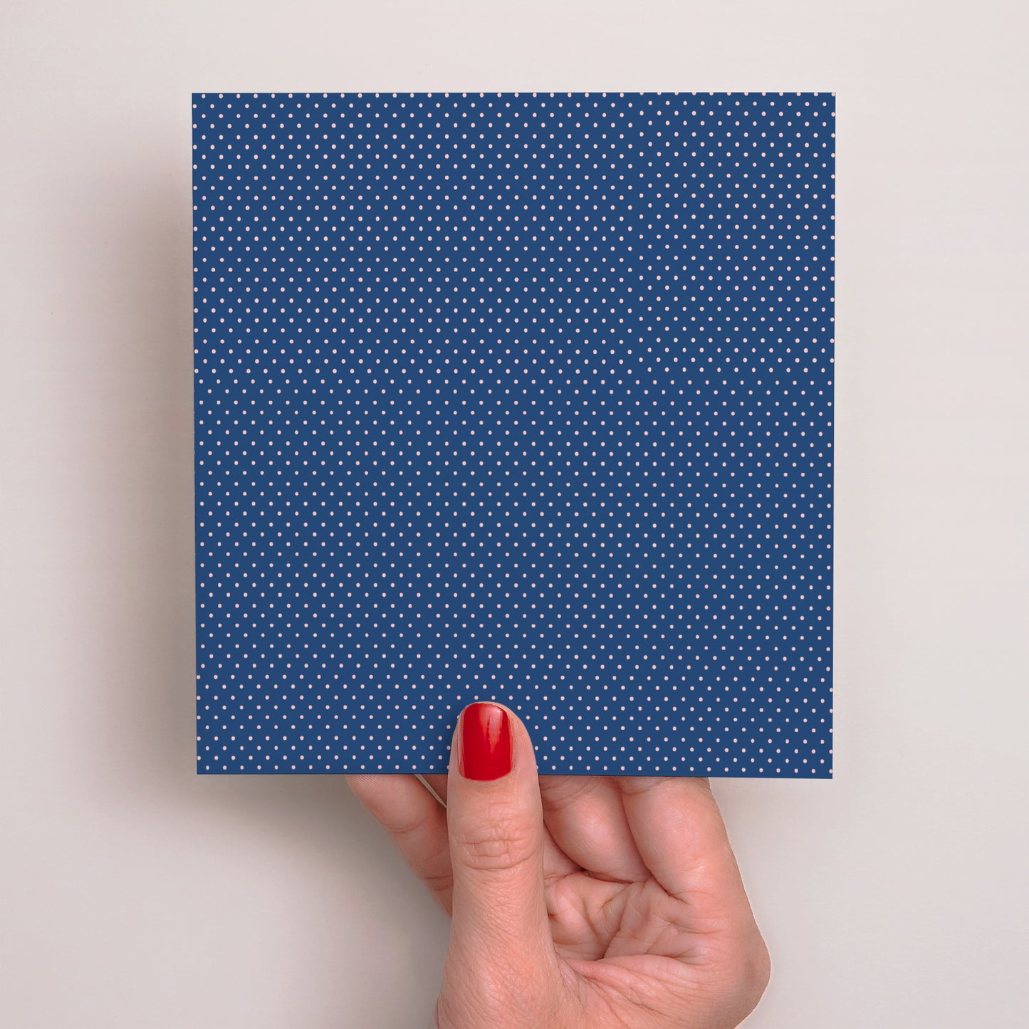 Beilegekarte Hochzeit Quadrat Rosa, Nachtblau foto N° 3