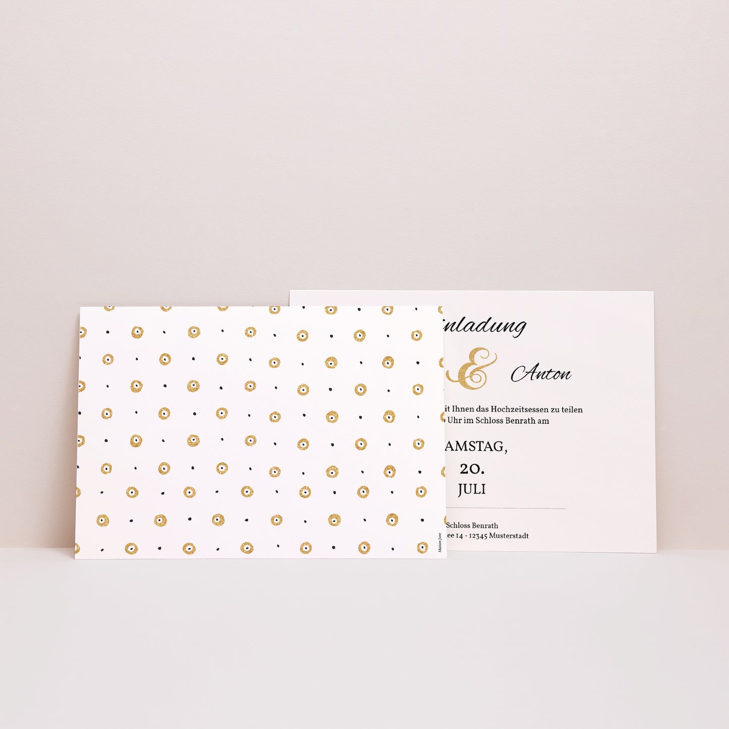 Beilegekarte Hochzeit Landschaft De Bon Ton foto N° 2