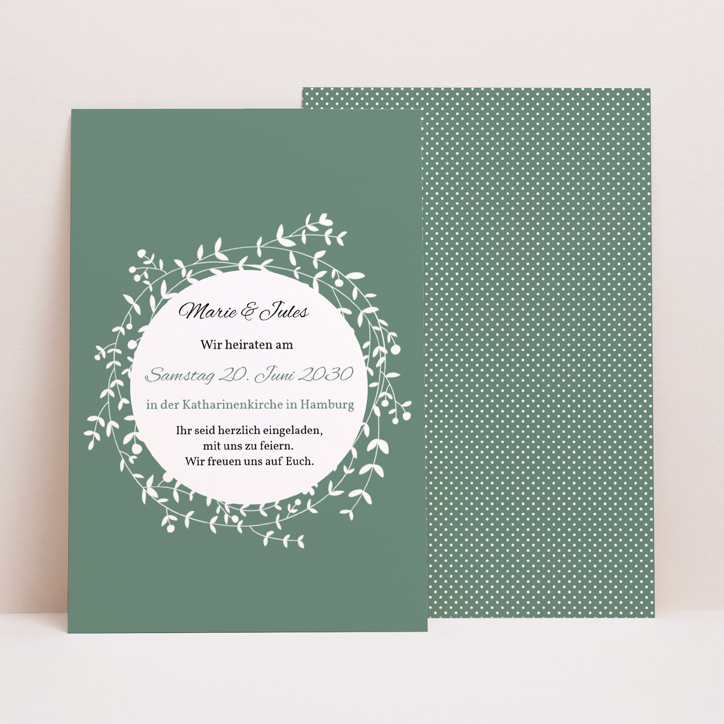 Hochzeitseinladung PortraitPorträt Diadem foto N° 1